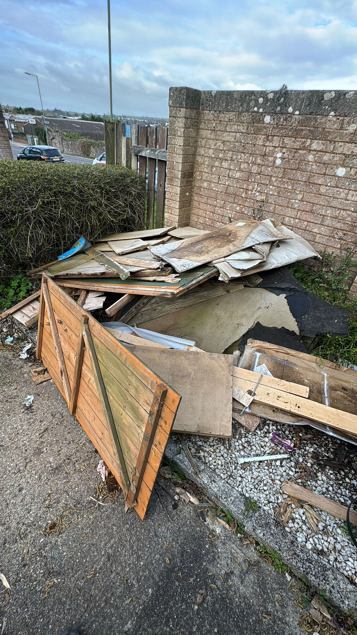 Before property clearance in Saltash